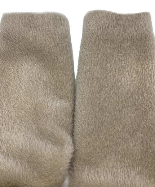 ebure（エブール）ebure (エブール) アルパカ混ノーカラーコート ベージュ サイズ:Sの古着・服飾アイテム