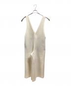 LE PHILル フィル）の古着「スキューバジャージーサロペット」｜ホワイト