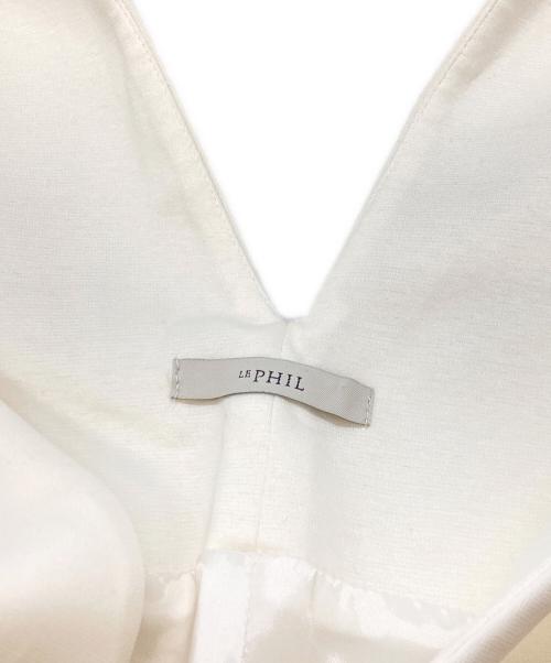 LE PHIL（ル フィル）LE PHIL (ル フィル) スキューバジャージーサロペット ホワイト サイズ:Freeの古着・服飾アイテム