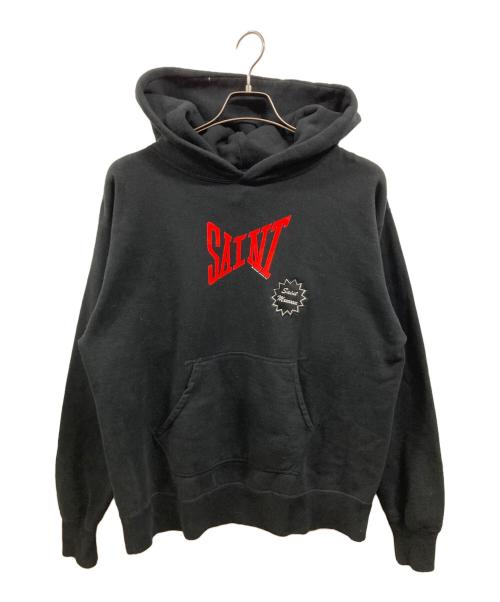 SAINT MICHAEL（セントマイケル）SAINT MICHAEL (セントマイケル) ロゴプルオーバーパーカー/セントマイケル/SM-YS8-0000-350/24SS ブラック サイズ:Ｍの古着・服飾アイテム