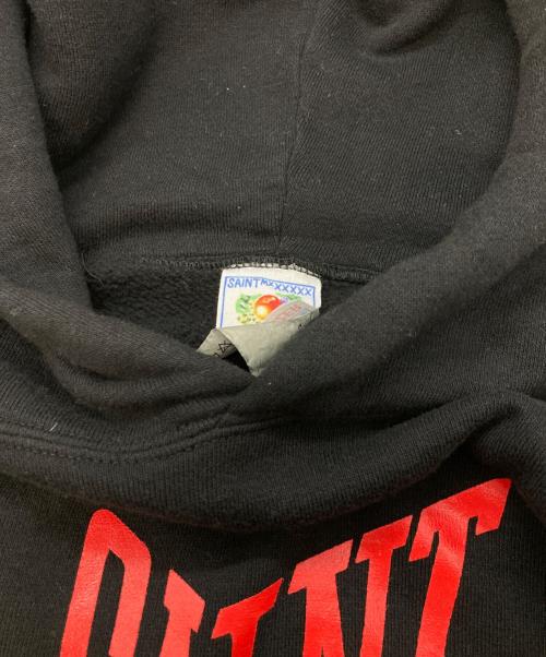 SAINT MICHAEL（セントマイケル）SAINT MICHAEL (セントマイケル) ロゴプルオーバーパーカー/セントマイケル/SM-YS8-0000-350/24SS ブラック サイズ:Ｍの古着・服飾アイテム
