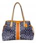 COACH（コーチ）の古着「シグネチャー ストライプ ドローストリング キャリーオール トートバッグ/コーチ/F29064/D1481」｜インディゴ