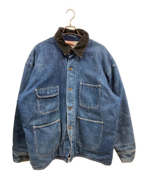 BOB BARKER CO（ボブバーカー）BOB BARKER CO (ボブバーカー) 裏地ブランケットカバーオール インディゴ サイズ:2XLの古着・服飾アイテム