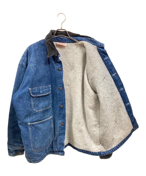 BOB BARKER CO（ボブバーカー）BOB BARKER CO (ボブバーカー) 裏地ブランケットカバーオール インディゴ サイズ:2XLの古着・服飾アイテム