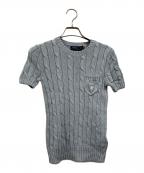 POLO RALPH LAURENポロ・ラルフローレン）の古着「半袖ニット」｜ブルー