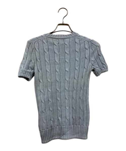 POLO RALPH LAUREN（ポロ・ラルフローレン）POLO RALPH LAUREN (ポロ・ラルフローレン) 半袖ニット ブルー サイズ:XXSの古着・服飾アイテム