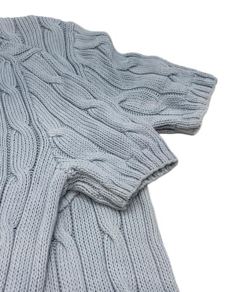 POLO RALPH LAUREN（ポロ・ラルフローレン）POLO RALPH LAUREN (ポロ・ラルフローレン) 半袖ニット ブルー サイズ:XXSの古着・服飾アイテム