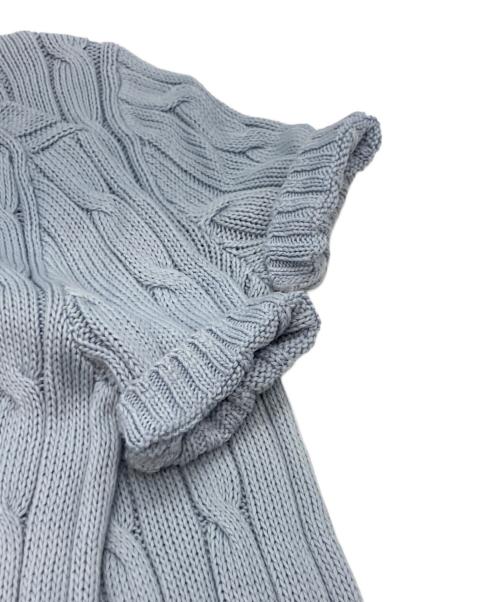 POLO RALPH LAUREN（ポロ・ラルフローレン）POLO RALPH LAUREN (ポロ・ラルフローレン) 半袖ニット ブルー サイズ:XXSの古着・服飾アイテム