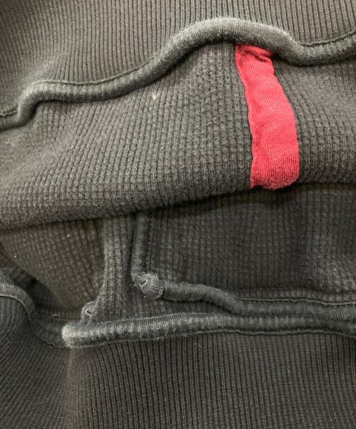 DOLCE & GABBANA（ドルチェ＆ガッバーナ）DOLCE & GABBANA (ドルチェ＆ガッバーナ) フードレイヤードDGパッチパーカー　ドルチェ＆ガッバーナ　G9KT1Z/G7NBD ブラック×オレンジ サイズ:44の古着・服飾アイテム