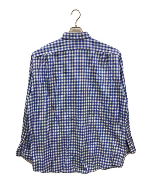 POLO RALPH LAUREN（ポロ・ラルフローレン）POLO RALPH LAUREN (ポロ・ラルフローレン) LOWELL SPORTギンガムチェックシャツ ブルー×ホワイト サイズ:XLの古着・服飾アイテム