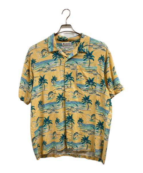 Columbia（コロンビア）Columbia (コロンビア) アロハシャツ イエロー サイズ:Ｍの古着・服飾アイテム