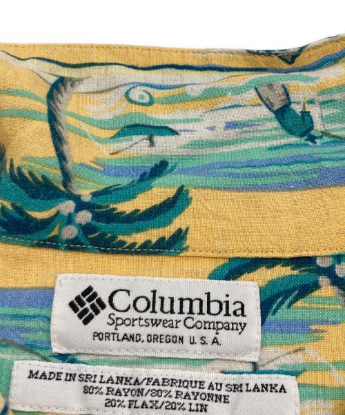 Columbia（コロンビア）Columbia (コロンビア) アロハシャツ イエロー サイズ:Ｍの古着・服飾アイテム