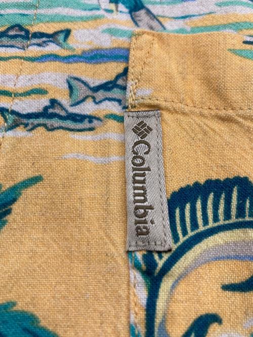 Columbia（コロンビア）Columbia (コロンビア) アロハシャツ イエロー サイズ:Ｍの古着・服飾アイテム