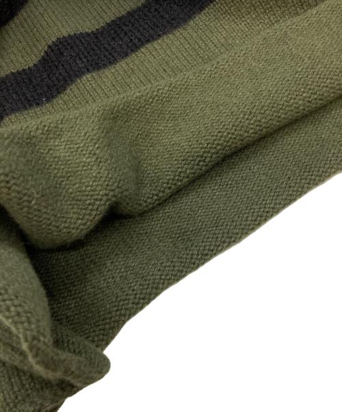 Traditional Weatherwear（トラディショナルウェザーウェア）Traditional Weatherwear (トラディショナルウェザーウェア) WIDE SLV BORDER TOP/トラディショナルウェザーウェア カーキ サイズ:Sの古着・服飾アイテム