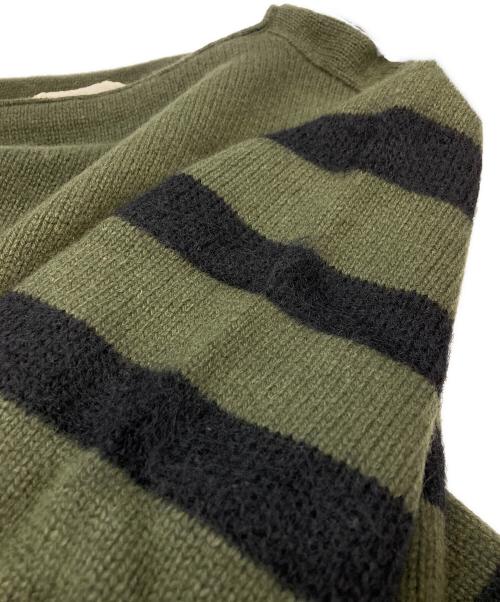 Traditional Weatherwear（トラディショナルウェザーウェア）Traditional Weatherwear (トラディショナルウェザーウェア) WIDE SLV BORDER TOP/トラディショナルウェザーウェア カーキ サイズ:Sの古着・服飾アイテム