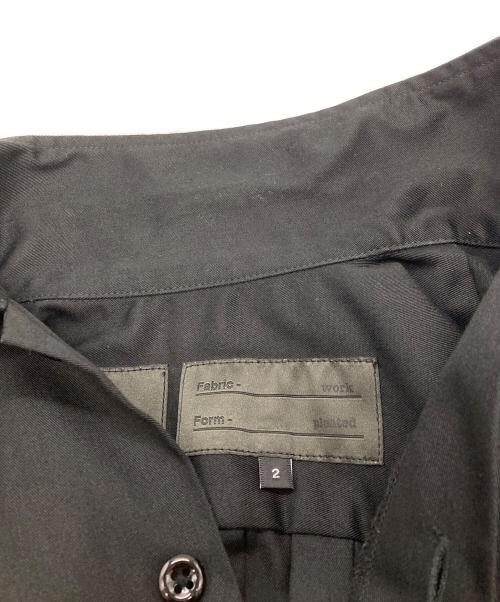 FUMITO GANRYU（フミトガンリュウ）FUMITO GANRYU (フミトガンリュウ) Dickies (ディッキーズ) プリーツ ワークシャツ　フミトガンリュウ　ディッキーズ　FU7-SH-01 ブラック サイズ:2の古着・服飾アイテム