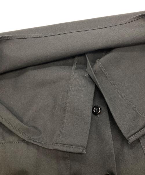 FUMITO GANRYU（フミトガンリュウ）FUMITO GANRYU (フミトガンリュウ) Dickies (ディッキーズ) プリーツ ワークシャツ　フミトガンリュウ　ディッキーズ　FU7-SH-01 ブラック サイズ:2の古着・服飾アイテム