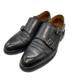 PARABOOTパラブーツ）の古着「ダブルモンクストラップシューズ/パラブーツ/64869」｜ブラック