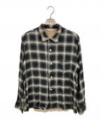 TOWN CRAFTタウンクラフト）の古着「オンブレチェックシャツ/タウンクラフト/三角タグ 復刻」｜ブラック