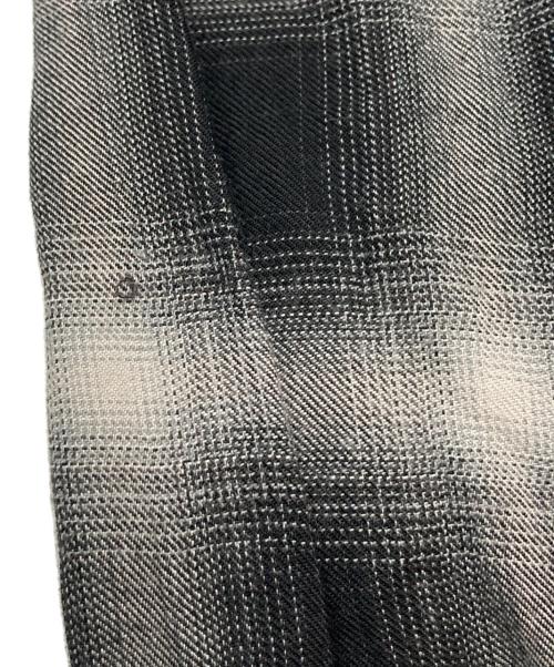 TOWN CRAFT（タウンクラフト）TOWN CRAFT (タウンクラフト) オンブレチェックシャツ/タウンクラフト/三角タグ 復刻 ブラック サイズ:Ｌの古着・服飾アイテム