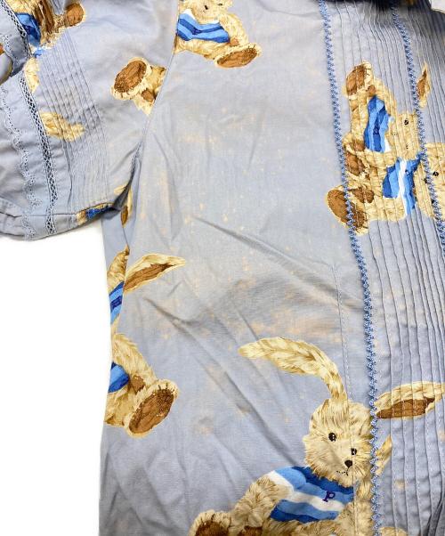 PINK HOUSE（ピンクハウス）PINK HOUSE (ピンクハウス) テディベア総柄ワンピース/ピンクハウス/P012IFA07 ブルー サイズ:Freeの古着・服飾アイテム