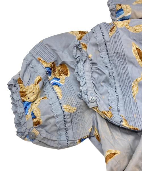 PINK HOUSE（ピンクハウス）PINK HOUSE (ピンクハウス) テディベア総柄ワンピース/ピンクハウス/P012IFA07 ブルー サイズ:Freeの古着・服飾アイテム