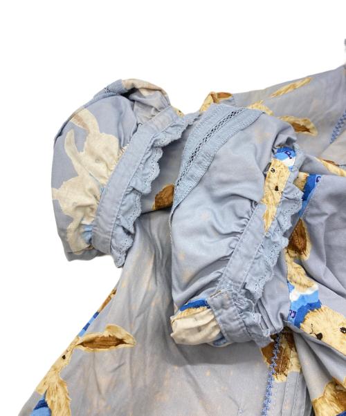 PINK HOUSE（ピンクハウス）PINK HOUSE (ピンクハウス) テディベア総柄ワンピース/ピンクハウス/P012IFA07 ブルー サイズ:Freeの古着・服飾アイテム