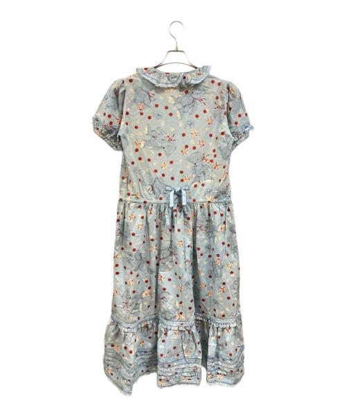 PINK HOUSE（ピンクハウス）PINK HOUSE (ピンクハウス) テディベア総柄ワンピース/ピンクハウス/P014LFA01 ブルー サイズ:Freeの古着・服飾アイテム