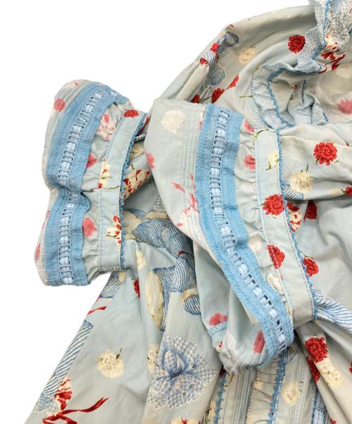 PINK HOUSE（ピンクハウス）PINK HOUSE (ピンクハウス) テディベア総柄ワンピース/ピンクハウス/P014LFA01 ブルー サイズ:Freeの古着・服飾アイテム