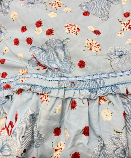 PINK HOUSE（ピンクハウス）PINK HOUSE (ピンクハウス) テディベア総柄ワンピース/ピンクハウス/P014LFA01 ブルー サイズ:Freeの古着・服飾アイテム