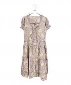 PINK HOUSEピンクハウス）の古着「総柄ブラウスワンピース/ピンクハウス/P015RFA03」｜パープル