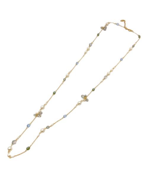 PINK HOUSE（ピンクハウス）PINK HOUSE (ピンクハウス) ストーンネックレス/ピンクハウス ゴールドの古着・服飾アイテム