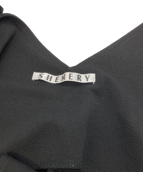 SHENERY（シーナリー）SHENERY (シーナリー) カットジョーゼットキャミサロペット ブラック サイズ:38の古着・服飾アイテム