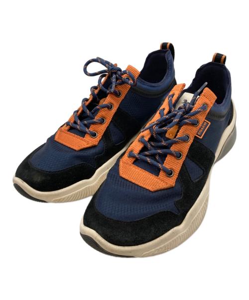 COACH（コーチ）COACH (コーチ) citysole runner sneakers/コーチ/G4939 ネイビー×オレンジ サイズ:26cmの古着・服飾アイテム