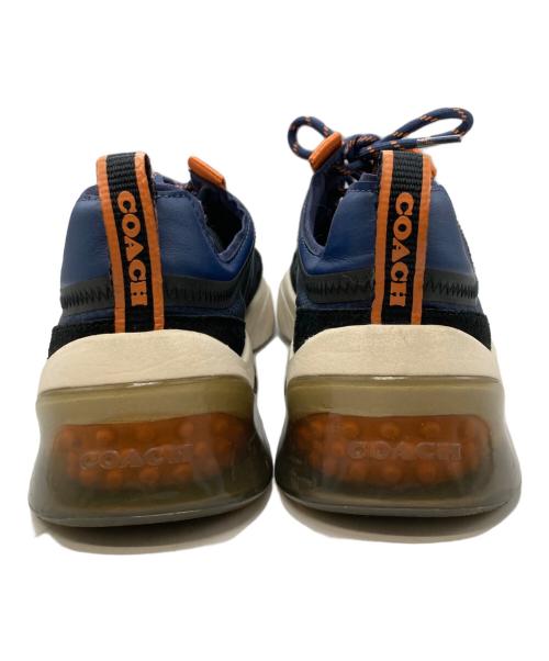 COACH（コーチ）COACH (コーチ) citysole runner sneakers/コーチ/G4939 ネイビー×オレンジ サイズ:26cmの古着・服飾アイテム