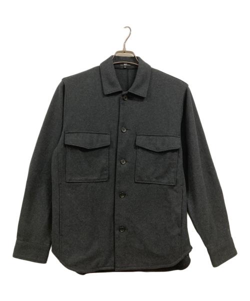 PLST（プラステ）PLST (プラステ) プレシャスニットメルトンシャツブルゾン/36-4408005 グレー サイズ:Sの古着・服飾アイテム