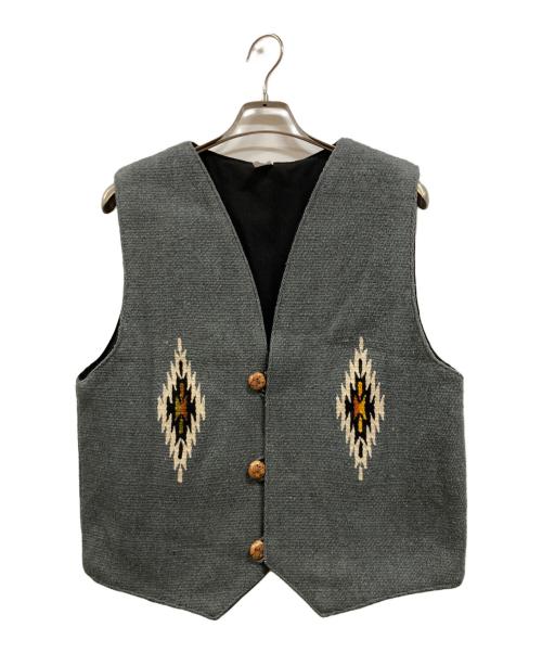 MOLINA（モリナ）MOLINA (モリナ) チマヨベスト/メキシコ製/モリナ グレー サイズ:Lの古着・服飾アイテム