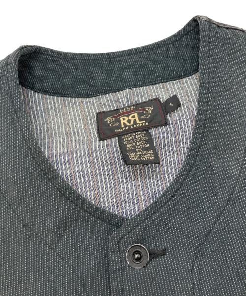 RRL（ダブルアールエル）RRL (ダブルアールエル) PINSTRIPE VEST/ダブルアールエル グレー サイズ:Sの古着・服飾アイテム
