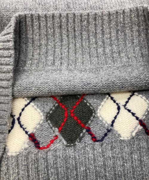 BROOKS BROTHERS（ブルックスブラザーズ）BROOKS BROTHERS (ブルックスブラザーズ) アーガイルウールニット/ブルックスブラザーズ グレー サイズ:Ｍの古着・服飾アイテム