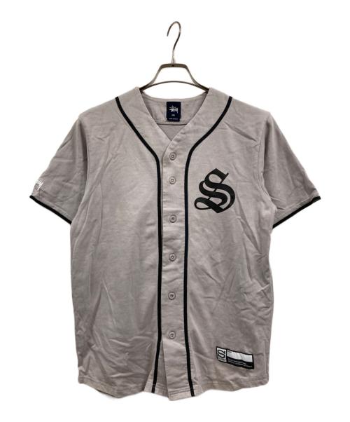 stussy（ステューシー）stussy (ステューシー) ベースボールシャツ グレー サイズ:Sの古着・服飾アイテム