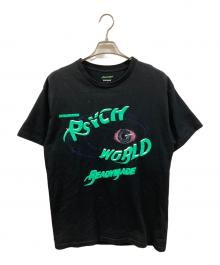 PSYCHWORLD×READYMADE（サイコワールド×レディメイド）の古着「コラボロゴプリントTシャツ/サイコワールド/レディメイド」｜ブラック