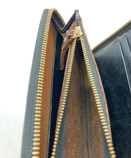 PORTER（ポーター）PORTER (ポーター) 茶芯レザー長財布/ポーター ブラックの古着・服飾アイテム