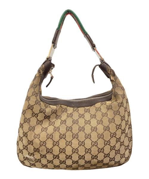 GUCCI（グッチ）GUCCI (グッチ) GG柄ワンショルダー ショルダーバッグ/グッチ/145757/002058 ブラウンの古着・服飾アイテム