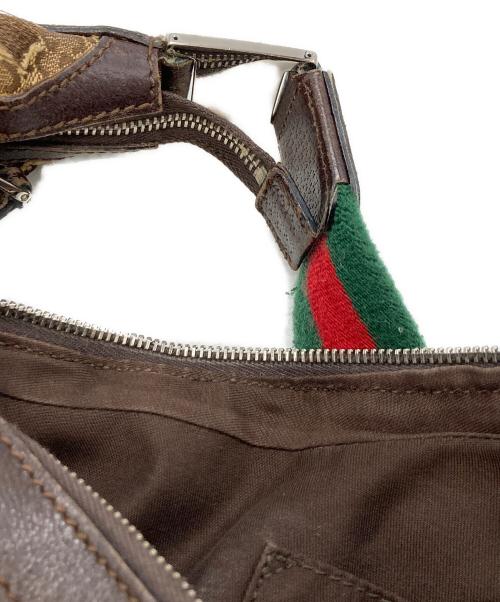 GUCCI（グッチ）GUCCI (グッチ) GG柄ワンショルダー ショルダーバッグ/グッチ/145757/002058 ブラウンの古着・服飾アイテム