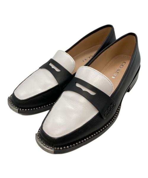 COACH（コーチ）COACH (コーチ) NELLI LOAFER/コーチ/G5553 ブラック×ホワイト サイズ:23cmの古着・服飾アイテム