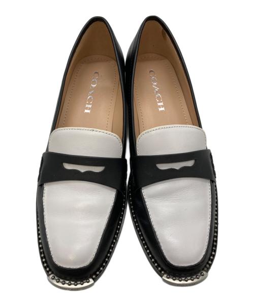 COACH（コーチ）COACH (コーチ) NELLI LOAFER/コーチ/G5553 ブラック×ホワイト サイズ:23cmの古着・服飾アイテム