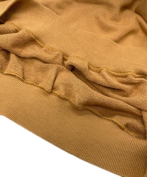 THE BLACK EYE PATCH（ブラックアイパッチ）THE BLACK EYE PATCH (ブラックアイパッチ)  LABEL CREWNECK スウェット/BEPF18TP04 ブラウン サイズ:Lの古着・服飾アイテム