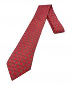 HERMESエルメス）の古着「ネクタイ/エルメス/7569 SA/総柄」｜レッド