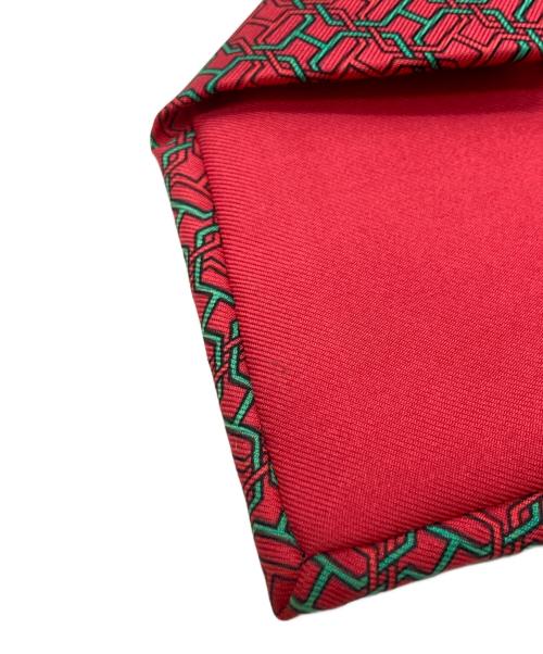 HERMES（エルメス）HERMES (エルメス) ネクタイ/エルメス/7569 SA/総柄 レッド サイズ:不明の古着・服飾アイテム