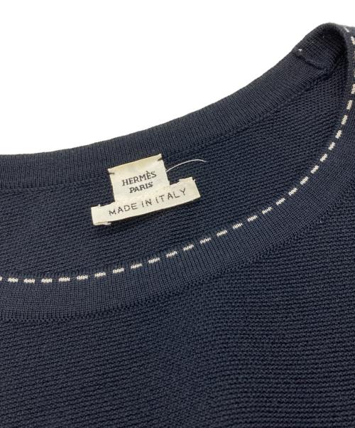 HERMES（エルメス）HERMES (エルメス) ノースリーブニット/エルメス ブラック サイズ:34の古着・服飾アイテム